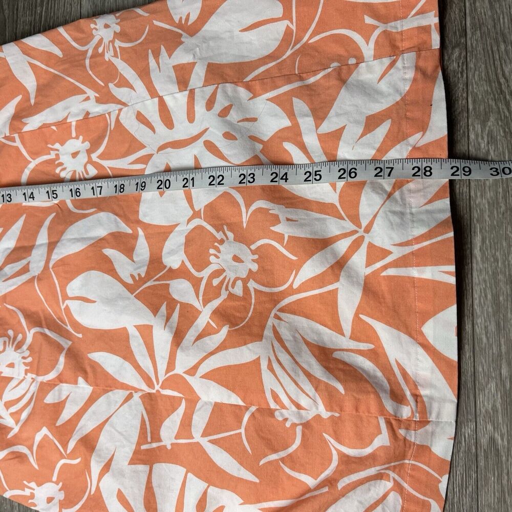 Vineyard Vines  Strapless Orange Floral Print Dress Size 6 - Picture 4 of 8